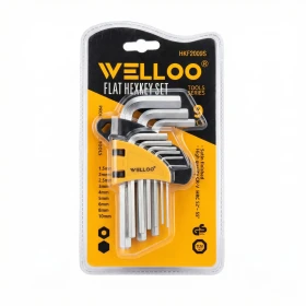 WELLOO Flat Hex key 9Pcs Set