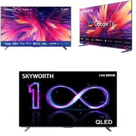 تلفزيون سكاي وورث 100 بوصة QLED UHD-4K أندرويد الذكي