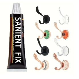 1 قطعة SANIEN FIX أنبوب لاصق متعدد الأغراض مع ملصقات بدون مسامير - قوة عالية، بدون حفر، غراء مقاوم للماء للمطبخ والحمام