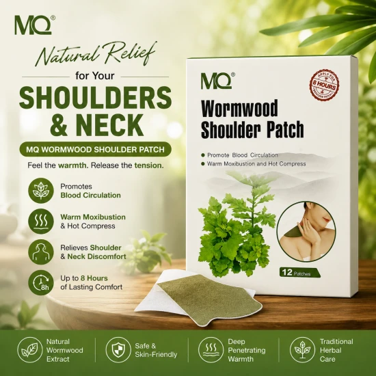 MQ Wormwood Shoulder Patch – Herbal Heat Relief Patch (12 Patches)