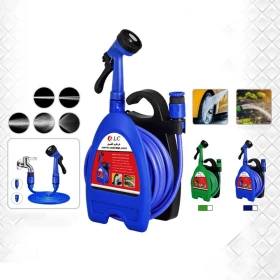 عربة بكرة خرطوم 7 في 1 من مادة PVC - 10 أمتار