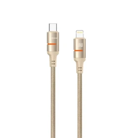 Porodo USB-C To Lightning LED Light Cable PD-CBL0028-GY-L